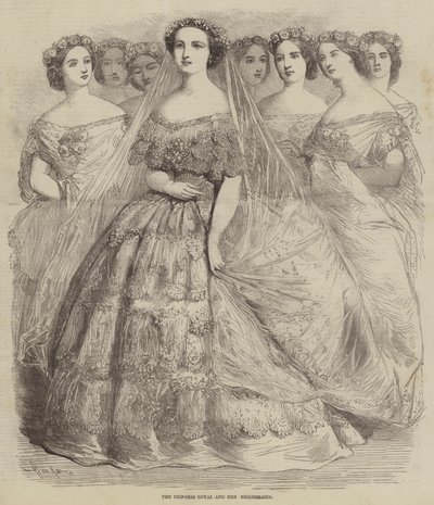 The Princess Royal and her Bridesmaids by Gustave Janet